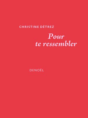 cover image of Pour te ressembler